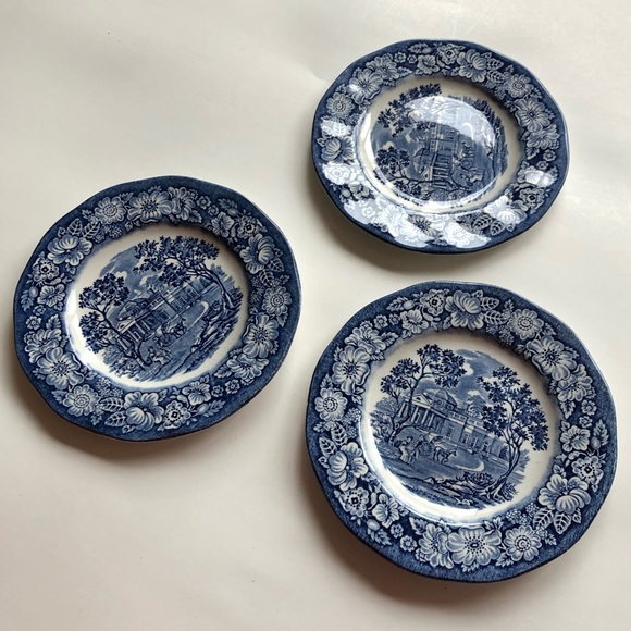 3 Mini Dishes Liberty Blue - Picture 2 of 9